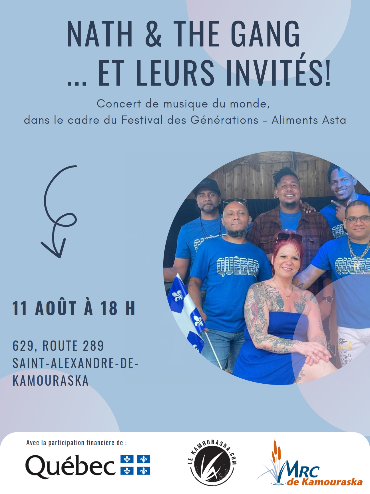 Featured image for “Un concert de musiques du monde au Kamouraska”